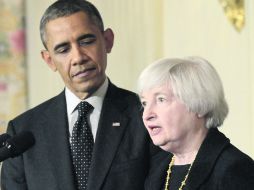 Percepción. Barack Obama describe a Janet Yellen como una líder probada en el ámbito financiero. EFE /