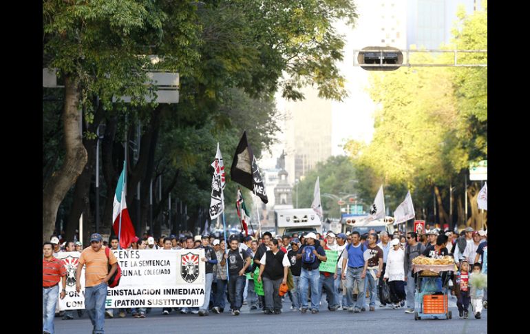 Martín Esparza dijo que el sindicato seguirá ejerciendo su derecho a la libre manifestación. ARCHIVO /