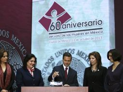 El Presidente Enrique Peña Nieto agradeció a las mujeres mexicanas su voto. ESPECIAL /