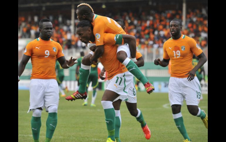 Los marfileños están a un paso de avanzar a su tercer mundial consecutivo. AFP /
