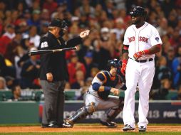 David Ortiz se fue sin imparable y dos ponches. AFP /