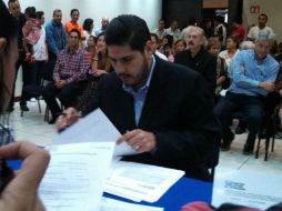 El ahora candidato dice que de ganar, buscará reagrupar al partido para ganar las próximas elecciones estatales.  /