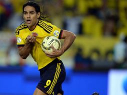 Radamel Falcao se perderá el duelo frente a Paraguay por suspensión. ARCHIVO /