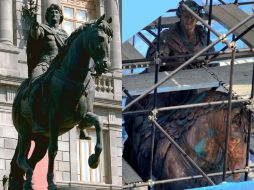 ''El caballito'' fue dañado en casi la mitad de la superficie. SUN /