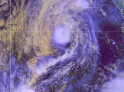Imagen satelital de la tormenta tropical ''Octave'', que se localiza a 425 kilómetros al oeste de Cabo San Lucas. NTX /