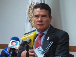 Díaz de la Torre estuvo en reunión desde la mañana con empresarios en las oficinas de la Coparmex.  /