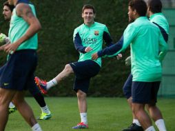 Messi no resintió molestias de la lesión muscular que sufrió. Tomada de @LeoMessifanclub. ESPECIAL /