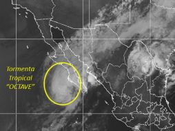 Hasta el moomento 'Octave' se ubica a 135 kilómetros al suroeste de Cabo San Lázaro. TOMADA DE @conagua_clima  /