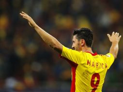 Ciprian Marica fue el héroe rumano en busca de un boleto al Mundial de Brasil. EFE /