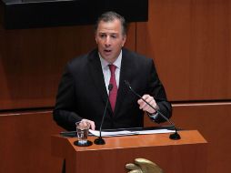 José Antonio Meade realiza una comparecencia ante el pleno del Senado. SUN /