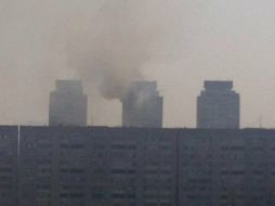 Así captaron algunos usuarios una parte del siniestro. ESPECIAL /