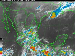 El sistema de baja presión se ubica a 310 kilómetros de Puerto Madero. ESPECIAL /
