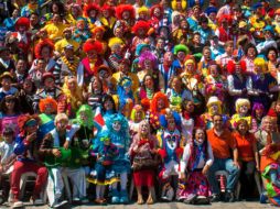 Cientos de payasos asistirán a la convención en la que buscarán romper un récord mundial. ARCHIVO /