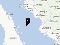 El sismo tuvo un epicentro a 89 kilómetros al este de Loreto Baja California Sur. ESPECIAL /