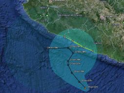 La depresión tropical se encuentra al sur de Guerrero y al sureste de Michoacán. TOMADA DE cna.gob.mx  /