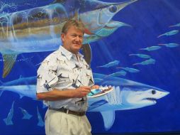 El conocido conservacionista y artista especializado en la vida salvaje marina, Guy Harvey. EFE /