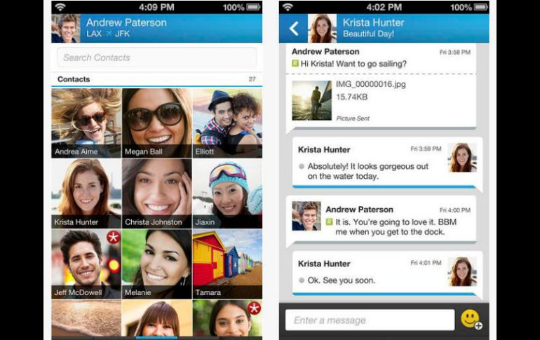 Así luce en un iPhone el nuevo sistema de mensajes. ESPECIAL /