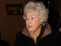 La actriz Beatriz Ofelia Aguirre, asistió a la funeraria de la calle de Sullivan, donde son velados los restos de la actriz. NTX /