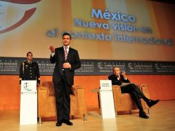 El primer Mandatario, durante su participación en la Cumbre de Negocios, realizada en la Expo Guadalajara. Foto: www.presidencia.gob.mx ESPECIAL /