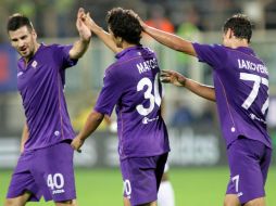 Fiorentina golea y llega a tres triunfos en el certamen. EFE /