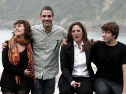 El realizador, acompañado por sus tres actores principales, charló con los medios de comunicación. ARCHIVO /
