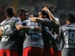 Los Diablos Rojos del Toluca terminaron la fase de grupos de la Concachampions como el mejor equipo. ARCHIVO /