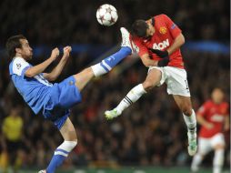 Es el segundo gol de la temporada para Javier Hernández, pero el primero en la Liga Premier. AFP /