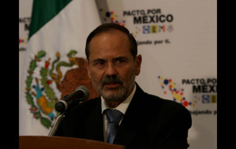 El panista Gustavo Madero, líder temporal del Pacto por México. ARCHIVO /