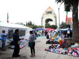 Este sábado habrá una reunión entre el Gobierno del DFl y líderes de la CNTE que se encuentran en el Monumento a la Revolución. ARCHIVO /