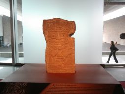 La pieza ''Lapida del Dios de la Lluvia'', forma parte del patrimonio cultural recuperado. EFE /