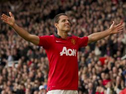 El goleador jalisciense fue el autor del gol decisivo. Aunque reconoce fue el arquero De Gea, el que salvó al equipo. AP /