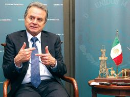 Conjunto. Joaquín Coldwell anunció estrategias diversificadas para negocios de energía geotérmica. EE  /