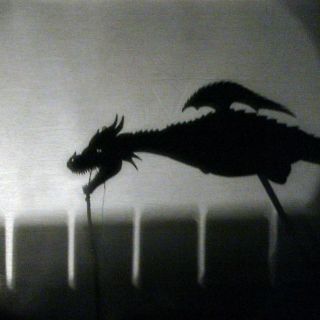 Títeres y sombras en las manos de Mónica Hoth