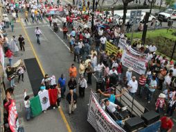 Los docentes piden que se garantice la gratuidad de la educación.  /