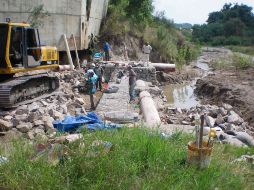 El SIAPA informó que durante los trabajos no observaron arbolados en el cauce, o evidencias de plantaciones recientes. ESPECIAL /