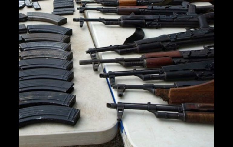 El arsenal estaría vinculado al cártel de Los Zetas en Guatemala. ARCHIVO /