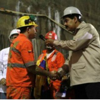 Maduro dice que Chávez apareció durante excavación del metro