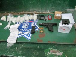 Imagen de lo que se le aseguró al detenido. ESPECIAL /