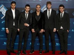 'The Wanted' desfila por la alfombra roja de las Lunas del Auditorio. AP /
