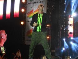 El dueto de reagaetoneros Wisin y Yandel se presentó en una de sus últimas actuaciones en México. ESPECIAL /