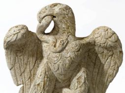 Según la simbología clásica, la estatua representa la lucha entre el bien (el águila) y el mal (la serpiente). EFE /