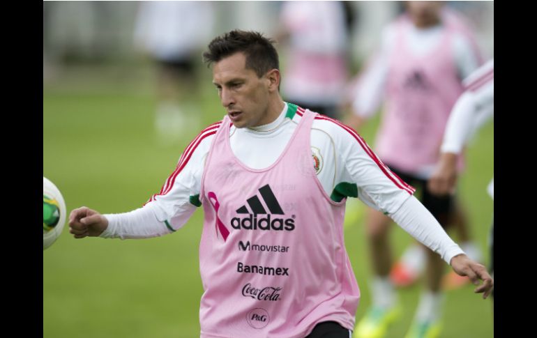 Christian Giménez evitó entrar en polémica con lo que se decía sobre su participación con el Tri. MEXSPORT /