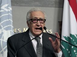 Lakhdar Brahimi se reunió esta semana con el presidente Bashar Assad y opositores de Damasco. AFP /