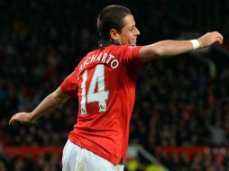Javier Hernández había tenido un bajón considerable de nivel en el Tri y con los Red Devils. AFP /