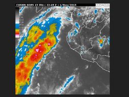 La depresión tropical 18-E está a 485 kilómetros al oeste-suroeste de Manzanillo. ESPECIAL /