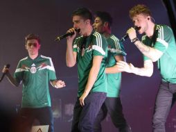 La banda, The wanted, logró prender con su energía y sus contagiosas melodías el Palacio de los Deportes. SUN /