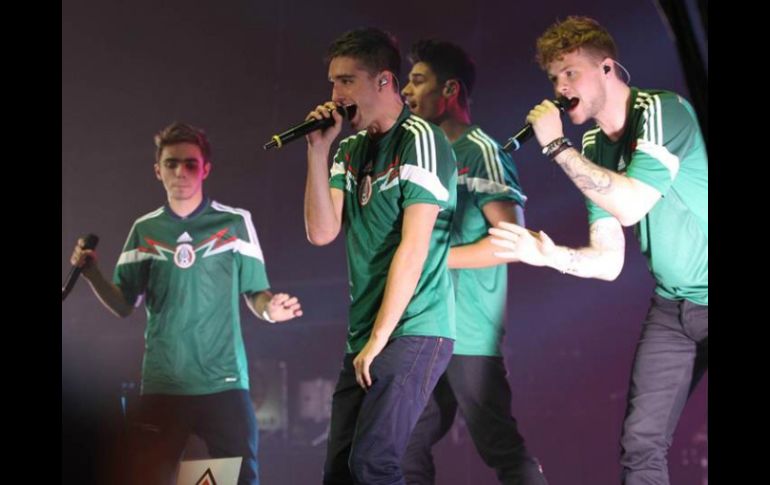 La banda, The wanted, logró prender con su energía y sus contagiosas melodías el Palacio de los Deportes. SUN /