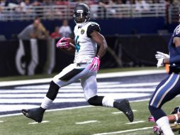 Blackmon (14) enfrenta una segunda suspensión esta temporada por violar la política de sustancias prohíbidas de la NFL.  /