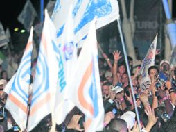 Un mitin blanquiazul. En 2012, el PAN quedó en el segundo electoral de la elección para alcalde en Guadalajara.  /