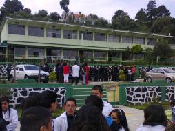 El plan de captación y almacenamiento de agua de lluvia fue creado por alumnos de la Preparatoria Oficial 102. ESPECIAL /